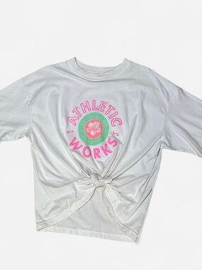 Vintage 90s Athletic Works Oversized Graphic Tee - One Size
